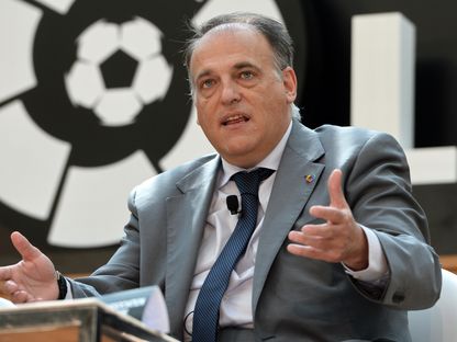 خافيير تيباس، رئيس رابطة الدوري الإسباني - AFP