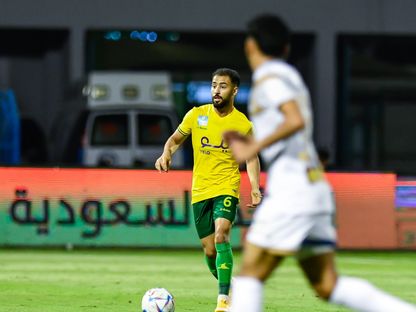 خالد السميري لاعب الخليج السعودي في لقاء فريقه أمام التعاون - 15 مايو 2023 - twitter/Khaleejclub