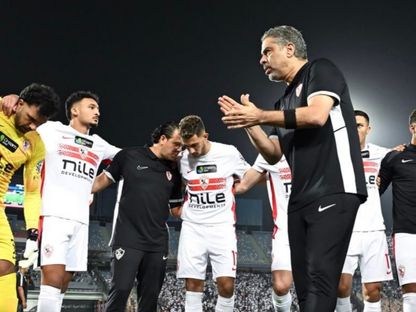 معتمد جمال مدرب الزمالك خلال مباراة القمة أمام الأهلي في الدوري المصري - 11 أكتوبر 2026 - ZSCOfficial/X