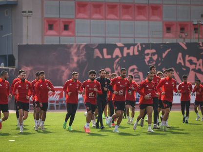 لاعبو الأهلي خلال تدريب - 31 يناير 2025 - X/AlAhly