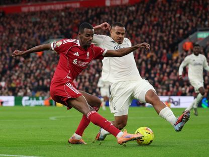 ألكسندر إيزاك مهاجم ليفربول خلال مواجهة نوتنغهام فورست في الدوري الإنجليزي الممتاز - 22 نوفمبر 2025 - Reuters