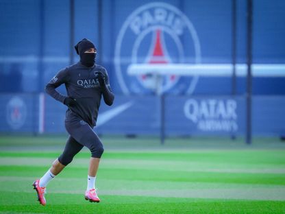 المغربي أشرف حكيمي في تدريبات باريس سان جيرمان بعد عودته من المشاركة في كأس أمم إفريقيا - 22 يناير 2026 - X/@PSG_inside