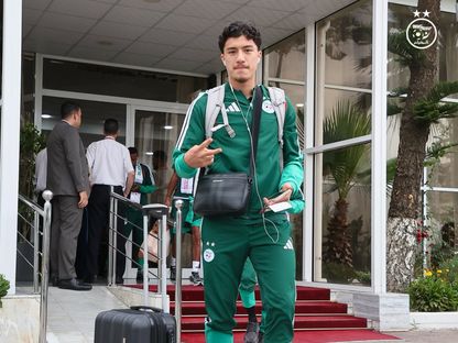 إبراهيم مازة قبل رحلة منتخب الجزائر إلى الولايات المتحدة الأميركية - 7 يونيو 2026 - FB/Équipe d'Algérie de football