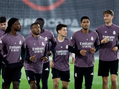 لاعبي ريال مدريد في التدريبات - 7 يناير 2026 - Reuters