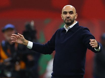 مدرب المغرب السابق وليد الركراكي خلال نصف نهائي كأس أمم إفريقيا ضد نيجيريا - 14 يناير 2026 - Reuters