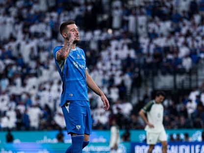 سيرغي ميلينكوفيتش سافيتش بعد تسجيله هدفاً للهلال في مرمى الأهلي بالدوري السعودي - 1 سبتمبر 2026 - X/@Alhilal_FC