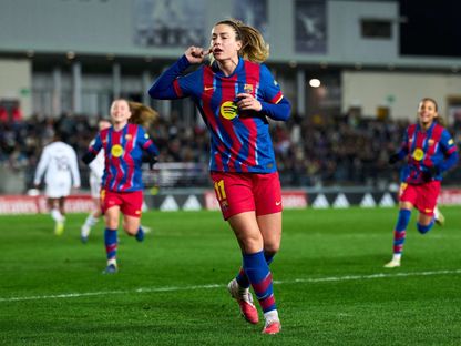من مباراة سابقة بين سيدات برشلونة وريال مدريد في كأس الملكة - 6 فبراير 2026 - X/@FCBfemeni