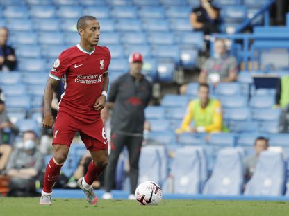 الدولي الإسباني تياغو ألكانتارا لاعب وسط ليفربول - AFP