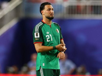 رامي بن سبعيني خلال مباراة الجزائر والأرجنتين بكأس العالم - 17 يونيو 2026 - Reuters