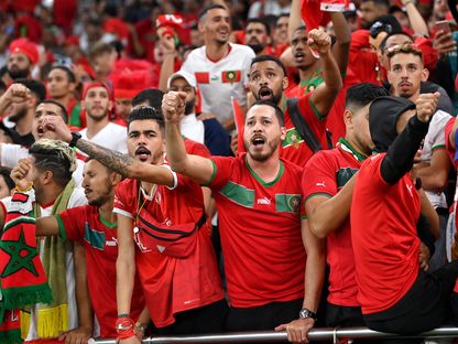 جمهور منتخب المغرب خلال مباراة البرتغال - 10 ديسمبر 2022  - Getty 