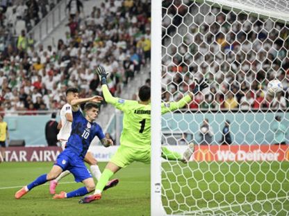 بوليسيتش يسجل هدف تقدم اميركا على ايران في كأس العالم 2022 - Getty