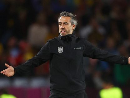 خورخي فيلدا مدرب منتخب إسبانيا للسيدات السابق خلال مواجهة إنجلترا في نهائي كأس العالم - 20 أغسطس 2023 - reuters