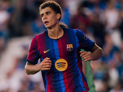 حمزة عبد الكريم خلال مباراة برشلونة الودية ضد برمنغهام سيني الإنجليزي - 31 يوليو 2026 - facebook/fcbarcelona