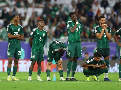 حزن منتخب السعودية بعد الخسارة من كوريا الجنوبية في كأس آسيا 2023 - Reuters