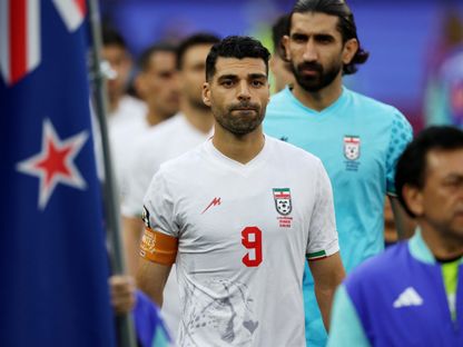 قائد منتخب إيران مهدي طارمي خلال المواجهة أمام نيوزيلندا في كأس العالم 2026 - 15 يونيو 2026 - Reuters
