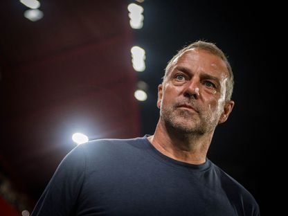 هانزي فليك مدرب برشلونة خلال مواجهة فالنسيا في الدوري الإسباني - 14 سبتمبر 2025 - X@FCBarcelona