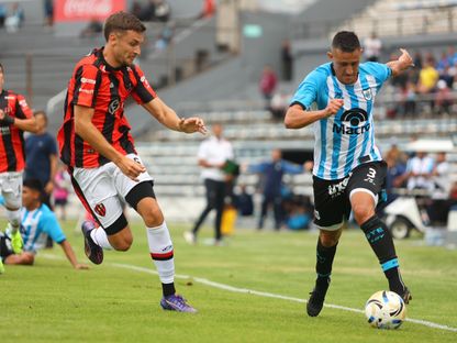 إيميليانو إندريزي خلال مباراة فريقه خيمناسيا دي خوخوي ضد باتروناتو في الدرجة الأرجنتينية الثانية - 5 أبريل 2026 - X/OficialGyEJujuy