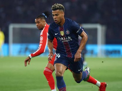 ديزيري دوي في مباراة باريس سان جيرمان وبايرن ميونيخ بذهاب نصف نهائي دوري أبطال أوروبا - 28 أبريل 2026 - Reuters