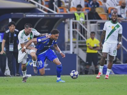 من مواجهة الأهلي السعودي وماتشيدا الياباني في نهائي دوري أبطال آسيا للنخبة - 25 أبريل 2026 - X/@aawsat_spt