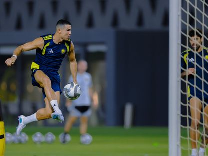 كريستيانو رونالدو خلال تدريب للنصر - 7 أكتوبر 2026 - X/@AlNassrFC