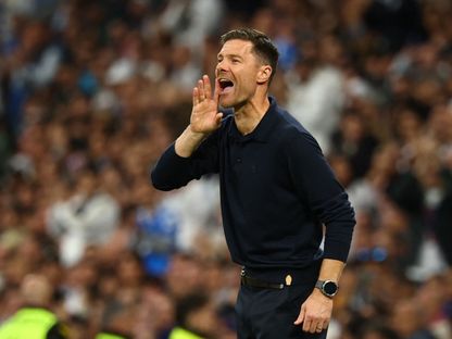 تشابي ألونسو مدرب ريال مدريد خلال مواجهة برشلونة - 26 أكتوبر 2025 - Reuters