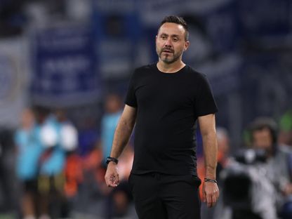 روبرتو دي زيربي مدرب أولمبيك مارسيليا - 12 سبتمبر 2025 - REUTERS