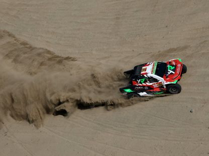 يزيد الراجحي خلال المرحلة الأولى من رالي داكار - 4 يناير 2026 - Reuters