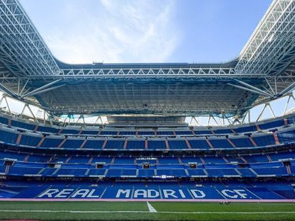 ملعب "سانتياغو برنابيو" قبل مباراة ريال مدريد وفياريال - 8 أبريل 2023   - Twitter/@realmadrid