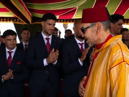 بحضور إنفانتينو.. ملك المغرب يستقبل "أسود الأطلس" في عيد العرش
