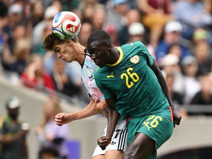 بابي غاي خلال مباراة بلجيكا والسنغال بكأس العالم - 1 يوليو 2026 - Reuters
