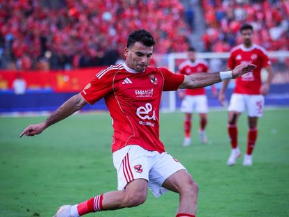 أحمد سيد "زيزو" لاعب الأهلي خلال مباراة الاتحاد السكندري في الدوري المصري - 22 أكتوبر 2025 - fb/Al Ahly