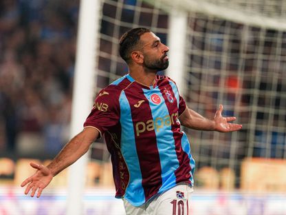 محمد صلاح يحتفل بهدفه مع طرابزون سبور أمام باشاك شهير بالدوري التركي - 23 أغسطس 2026 - x@Trabzonspor