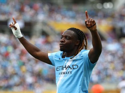 جيريمي دوكو لاعب مانشستر سيتي يحتفل بهدفه في مرمى يوفنتوس في كأس العالم للأندية - 26 يونيو 2025 - Reuters