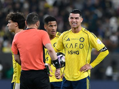 كريستيانو رونالدو قائد النصر أمام الشباب في دوري روشن - 17 يناير 2026 - Reuters