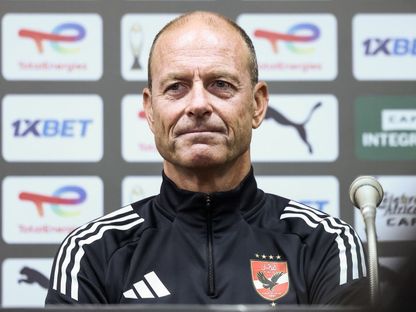 ييس توروب مدرب الأهلي المصري في مؤتمر صحفي قبل مواجهة الترجي - 20 مارس 2026 - X@AlAhly