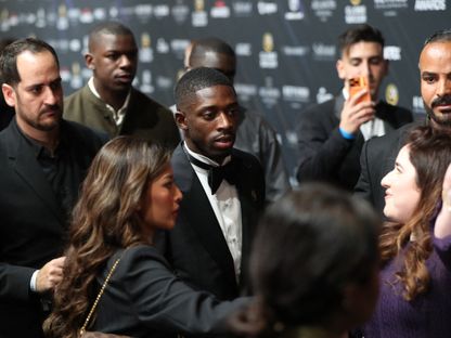 عثمان ديمبيلي أثناء حضور حفل غلوب سوكر في دبي - 28 ديسمبر 2025 - Reuters