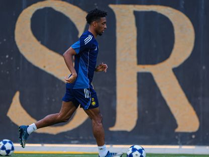 كينغسلي كومان لاعب النصر في التدريبات - 26 أبريل 2026 - X/@AlNassrFC