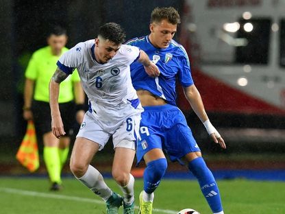 كارلو كاستاني لاعب إيطاليا في مباراة البوسنة والهرسك الودية 2024 - Reuters