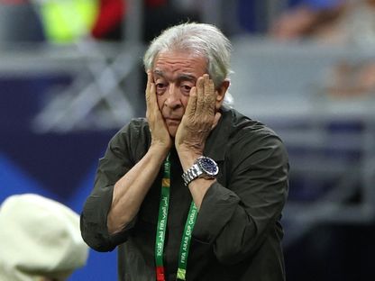 حلمي طولان مدرب مصر خلال الهزيمة أمام الأردن بكأس العرب في قطر - 9 ديسمبر 2025 - Reuters