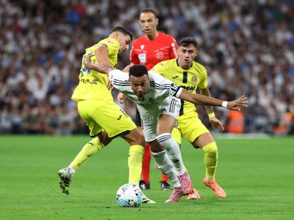 كيليان مبابي من مباراة ريال مدريد وفياريال بالدوري الإسباني - 4 أكتوبر 2025 - Reuters