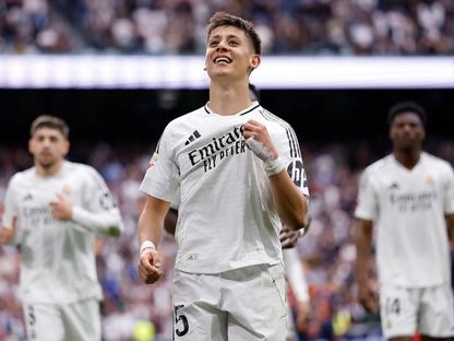 لاعب ريال مدريد أردا غولر خلال مباراة سلتا فيغو في الدوري الإسباني - 4 مايو 2025 - www.realmadrid.com