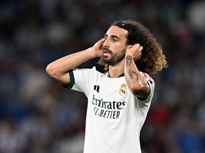 لاعب ريال مدريد مارك كوكوريا خلال المواجهة أمام إسبانيول في الدوري الإسباني - 23 أغسطس 2026 - Reuters