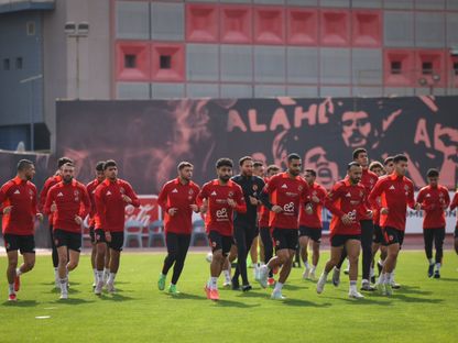 لاعبو النادي الأهلي في التدريبات - 31 يناير 2025 - X/AlAhly