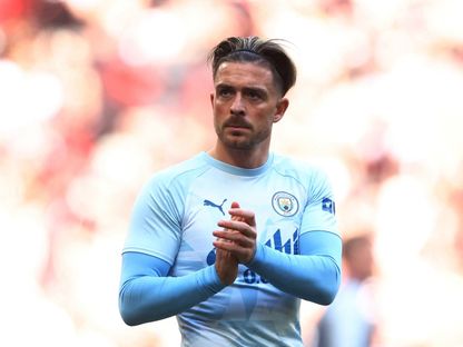 جاك غريليش لاعب مانشستر سيتي بعد خسارة نهائي كاس الاتحاد الإنجليزي أمام مانشستر يونايتد - 25 مايو 2024 - REUTERS
