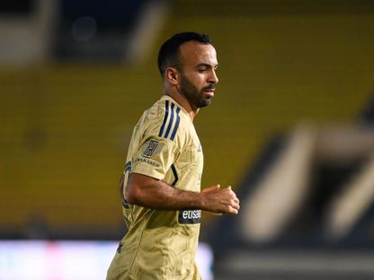 محمد مجدي "أفشة" لاعب الأهلي المصري خلال مواجهة طلائع الجيش بالدوري المحلي - 26 مايو 2023 - https://www.facebook.com/Officialahlysc