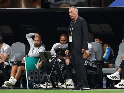 جورجيوس دونيس مدرب المنتخب السعودي خلال مواجهة إسبانيا في كأس العالم - 21 يونيو 2026 - Reuters