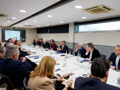 جوان لابورتا رئيس برشلونة خلال اجتماع مجلس الإدارة - 9 فبراير 2026 - X/@FCBarcelona