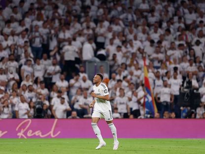 كيليان مبابي بعد تسجيله هدفاً لريال مدريد في مرمى أتلتيك بلباو - 23 مايو 2026 - realmadrid.com