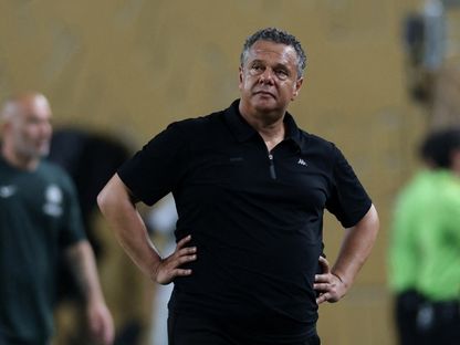 ماهر الكنزاري مدرب الترجي الرياضي في مباراة تشيلسي بكأس العالم للأندية - 24 يونيو 2025 - Reuters