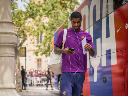ماركوس راشفورد مهاجم برشلونة قبل مواجهة ليفانتي بالدوري الإسباني - 23 أغسطس 2025 - X@FCBarcelona